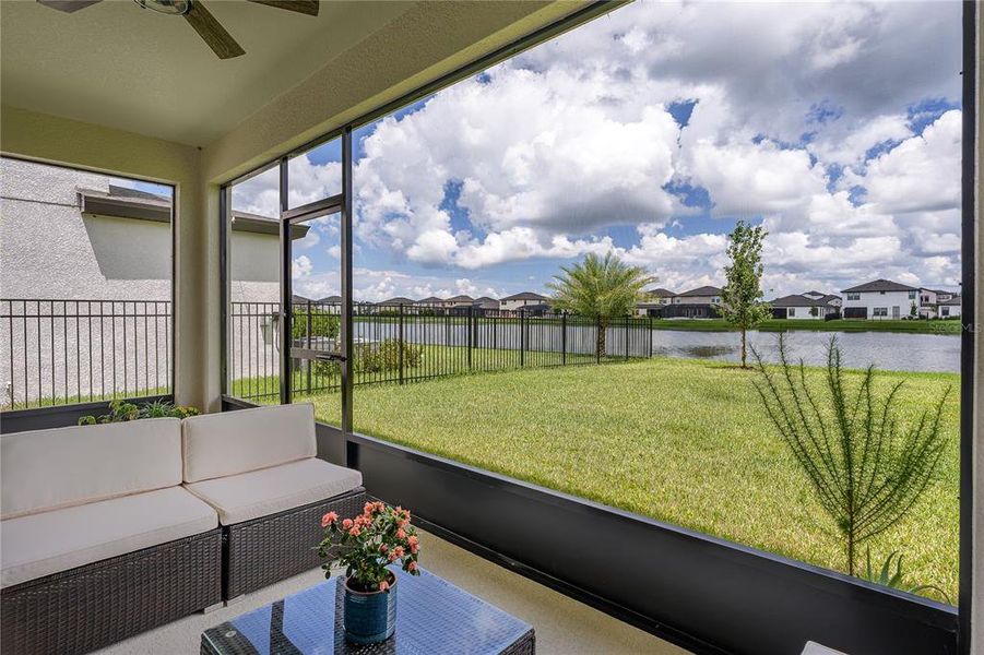 Exterior details and patio area of a home in Crosswind Point, Parrish (Image 30).