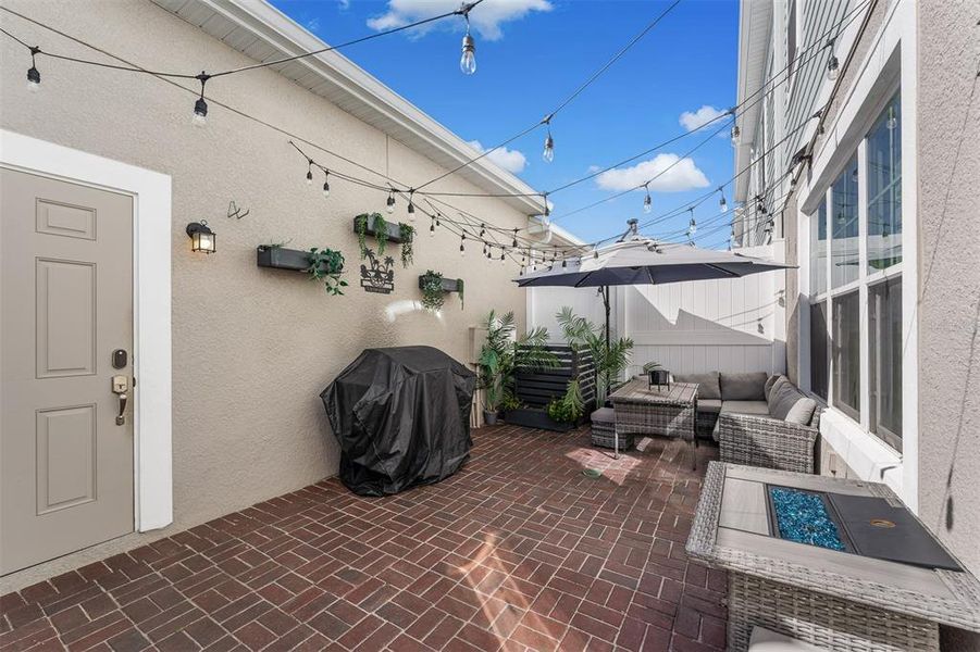 Exterior details and patio area of a home in , Winter Garden (Image 4). Exterior details and patio area of a home in , Winter Garden (Image 4).