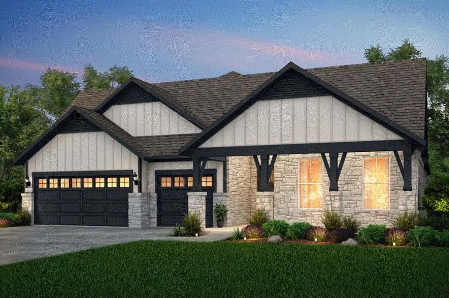 Pulte Homes, Renown elevation HC202, rendering