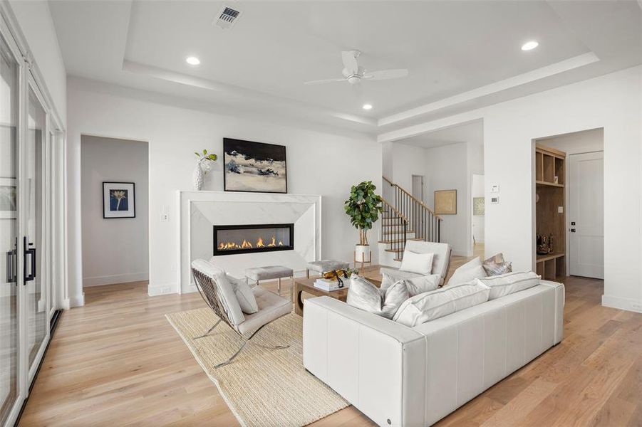 Furnished interior view inside a new home in , Dallas (Image 10). Furnished interior view inside a new home in , Dallas (Image 10).