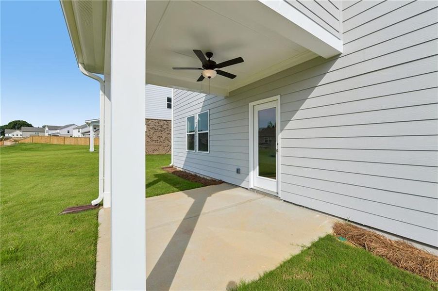 Exterior details and patio area of a home in Windance Lake, Loganville (Image 20). Exterior details and patio area of a home in Windance Lake, Loganville (Image 20).