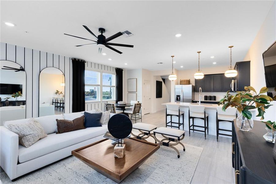 Furnished interior view inside a new home in EverBe, Orlando (Image 16). Furnished interior view inside a new home in EverBe, Orlando (Image 16).