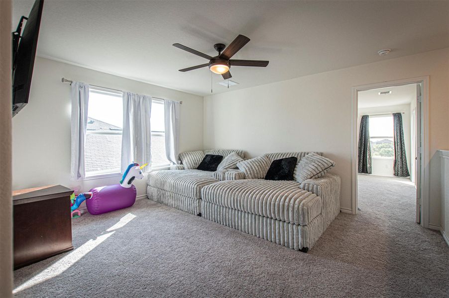 Furnished interior view inside a new home in , New Braunfels (Image 12).
