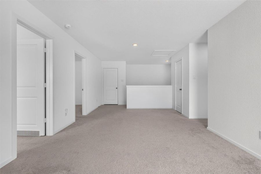Empty view of upstairs living space
