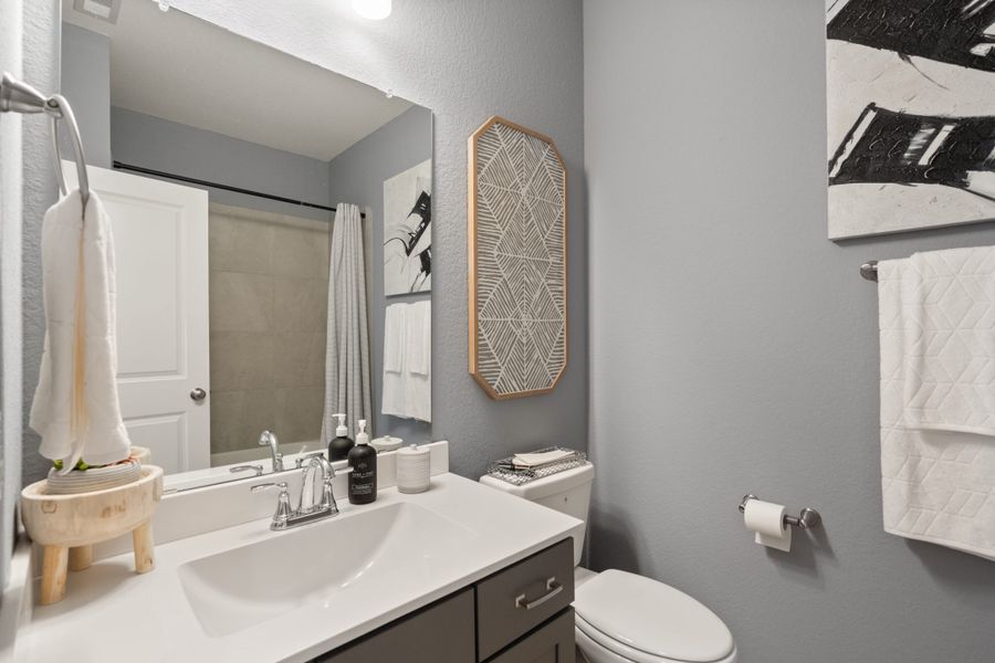 Furnished interior view inside a new home in Woodforest, Montgomery (Image 14). Furnished interior view inside a new home in Woodforest, Montgomery (Image 14).