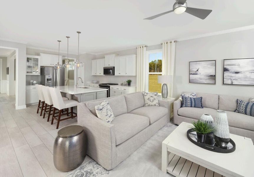 Furnished interior view inside a new home in Nexton, Summerville (Image 8).