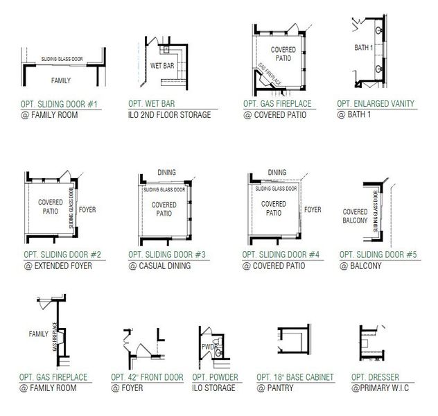 2D floor plan layout of this home in The Grove Frisco, Frisco, TX (Image 4).