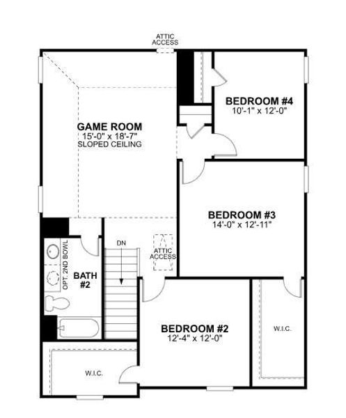 2D floor plan layout of this home in Sorella, Tomball, TX (Image 5). 2D floor plan layout of this home in Sorella, Tomball, TX (Image 5).