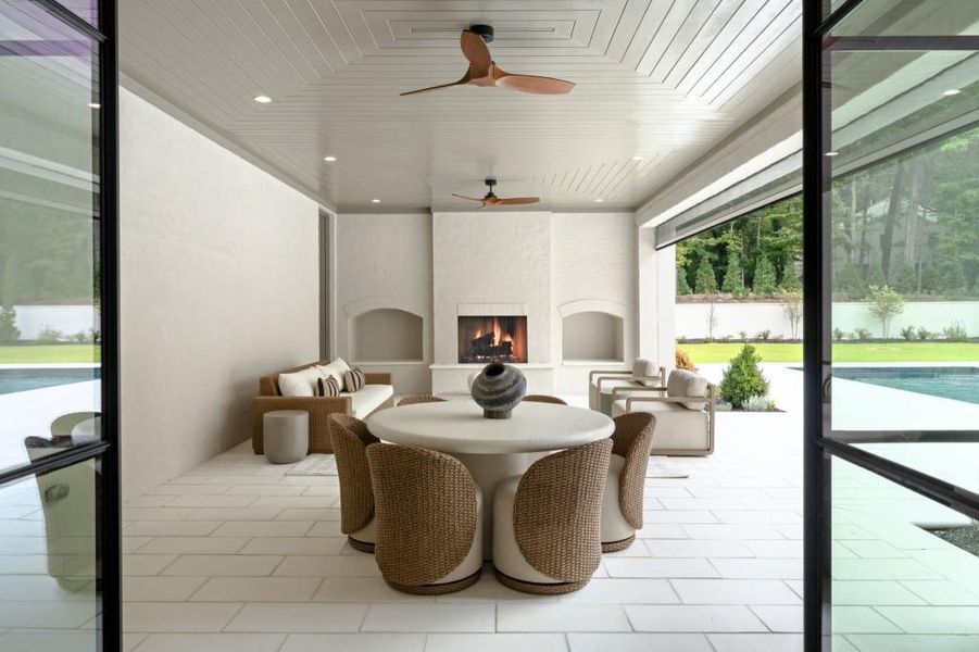 Exterior details and patio area of a home in , Atlanta (Image 3).