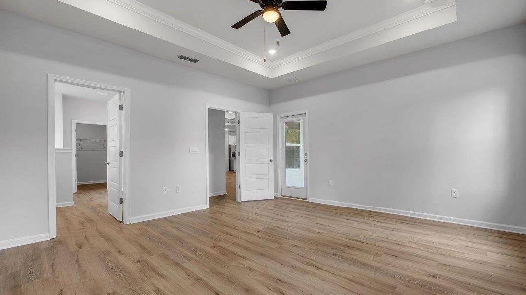 Representative unfurnished interior of a home built from the The Mckenzie by D.R. Horton in Greystone, Crawfordville (Image 23).