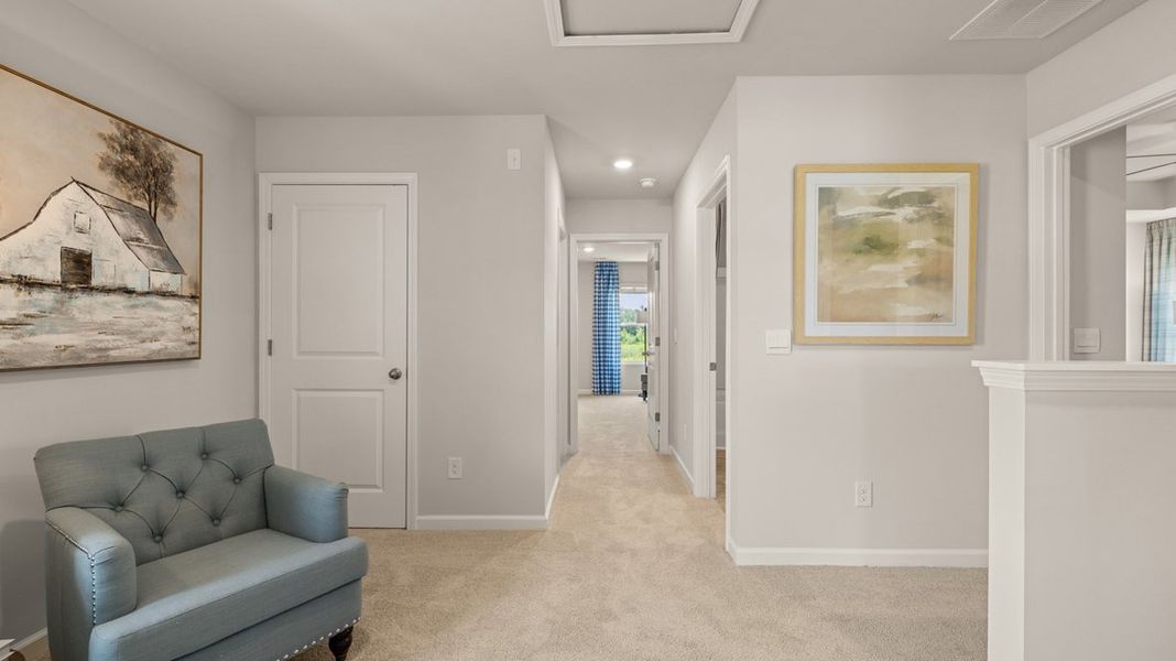 Representative furnished interior of a home built from the Elston - Express by D.R. Horton in The Abbey at Trolley Run Station, Aiken (Image 21).