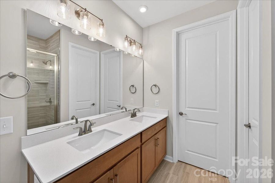Dual vanity primary bathroom