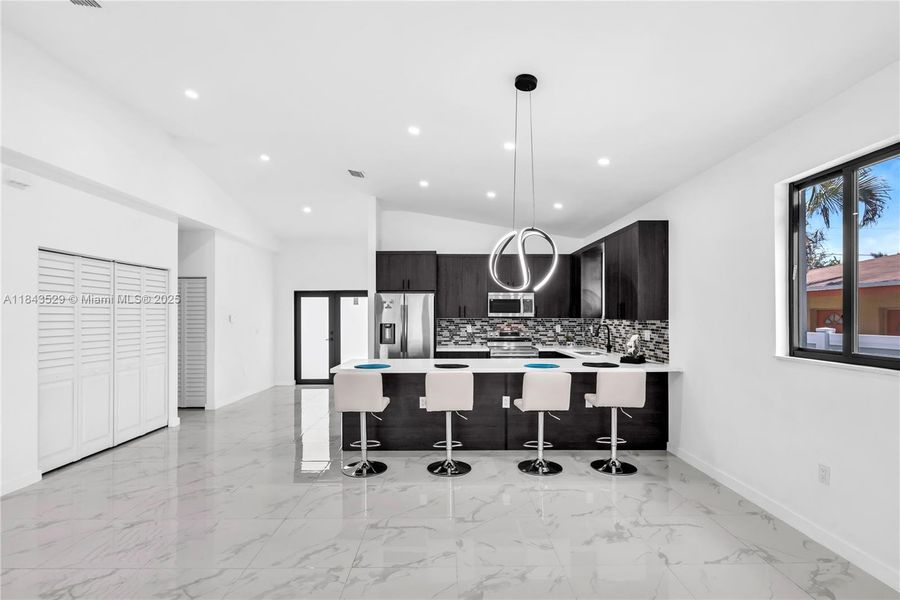 Furnished interior view inside a new home in , Pompano Beach (Image 8).