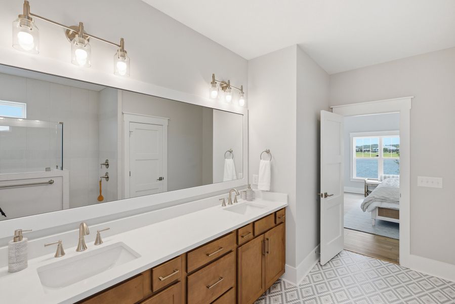 Furnished interior view inside a new home in The Sanctuary at Sunset Beach, Sunset Beach (Image 42).