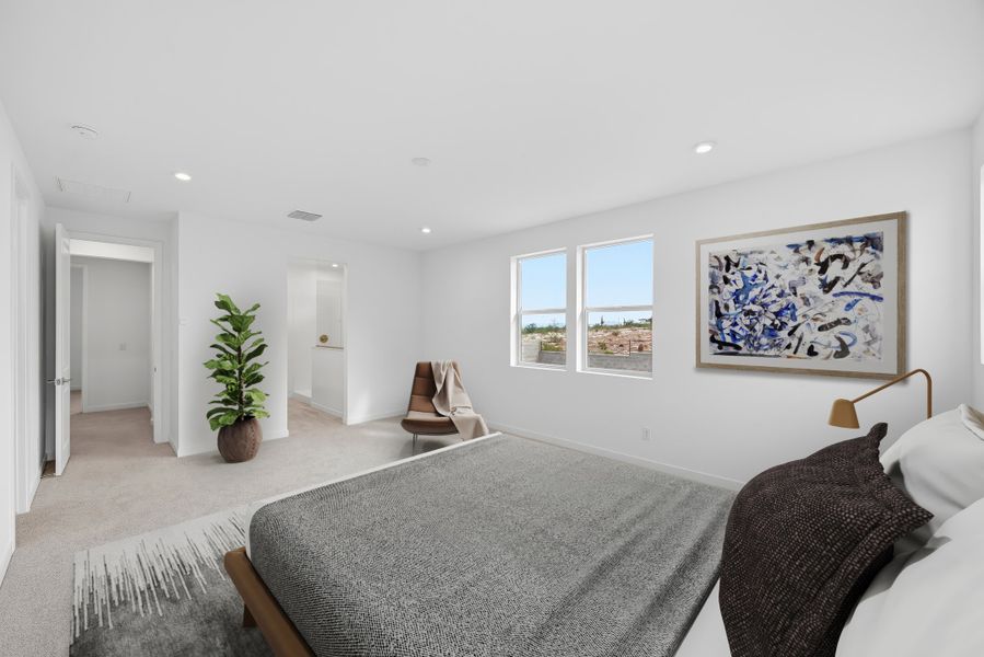 Furnished interior view inside a new home in Sanctuary, Phoenix (Image 9).