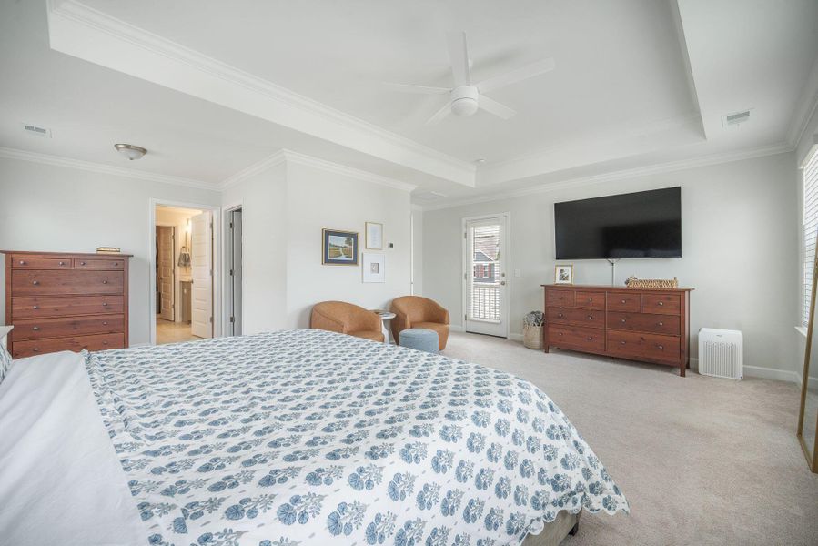 Furnished interior view inside a new home in Cordgrass Landing, Johns Island (Image 17).