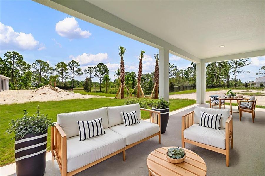 Furnished interior view inside a new home in Trinity Gardens, Deland (Image 8). Furnished interior view inside a new home in Trinity Gardens, Deland (Image 8).