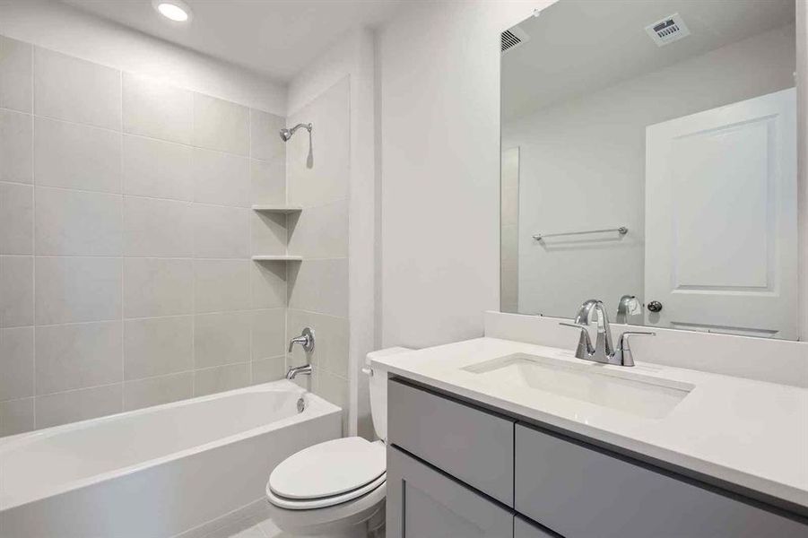 Furnished interior view inside a new home in Prestige Collection at Overland Grove, Forney (Image 5). Furnished interior view inside a new home in Prestige Collection at Overland Grove, Forney (Image 5).