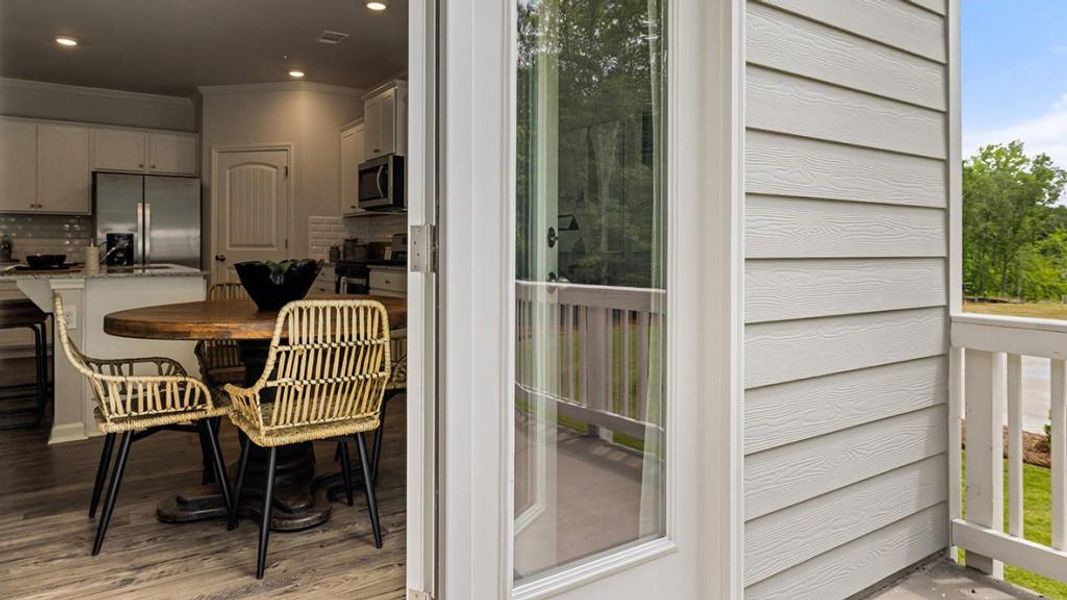 Exterior details and patio area of a home in Braselton Village, Braselton (Image 3). Exterior details and patio area of a home in Braselton Village, Braselton (Image 3).