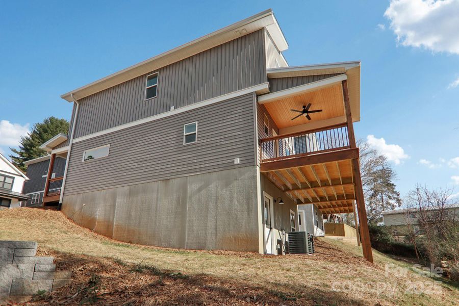 Exterior details and patio area of a home in , Asheville (Image 15). Exterior details and patio area of a home in , Asheville (Image 15).