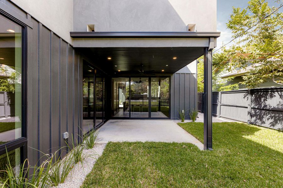 Exterior details and patio area of a home in , Austin (Image 3).