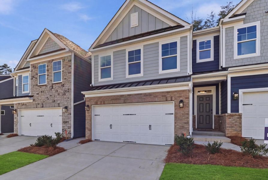 Front exterior of a new home in Harbor Crossing, Greensboro, NC, highlighting curb appeal (Image 23).