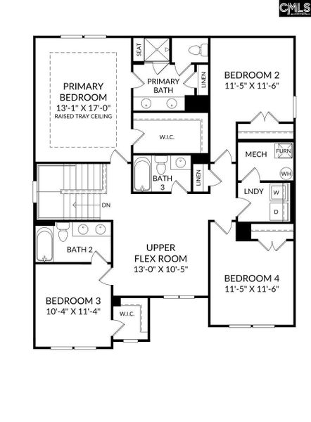2D floor plan layout of this home in Boykin Hills, Chapin, SC (Image 4). 2D floor plan layout of this home in Boykin Hills, Chapin, SC (Image 4).