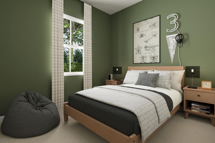 Furnished interior view inside a new home in Somerset, Santee (Image 8).