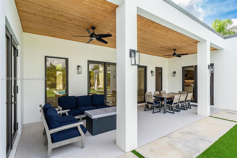 Furnished interior view inside a new home in , Miami (Image 18).