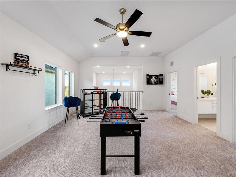 Furnished interior view inside a new home in Royal Court, Little Elm (Image 12).