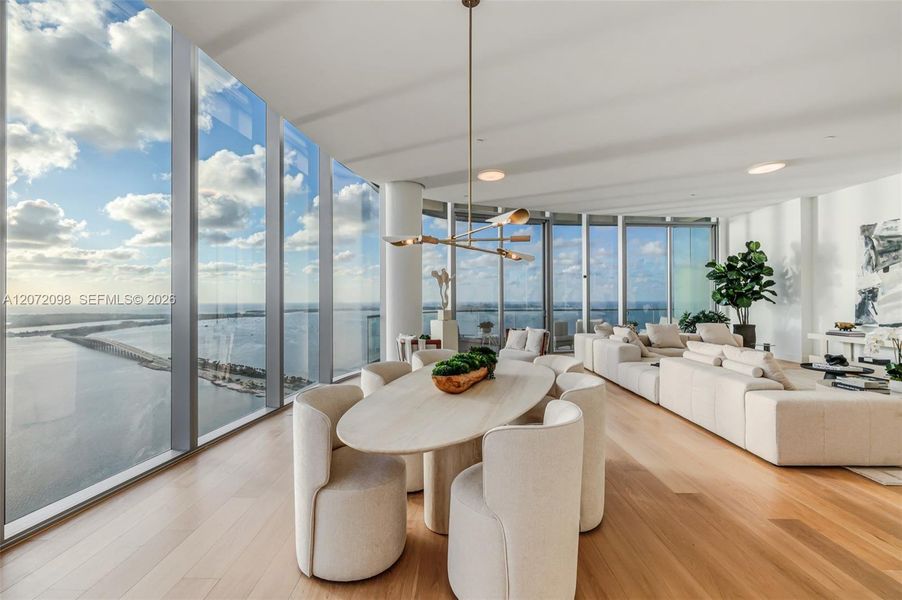 Furnished interior view inside a new home in , Miami (Image 14).