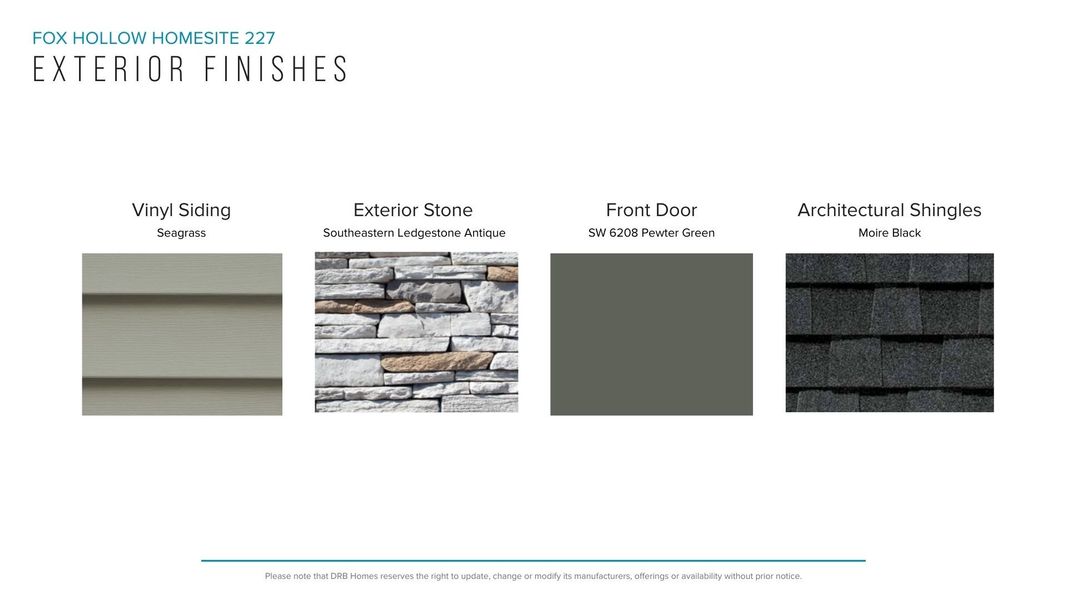 Sample of building materials used in homes in Fox Hollow, Spartanburg (Image 22). Sample of building materials used in homes in Fox Hollow, Spartanburg (Image 22).