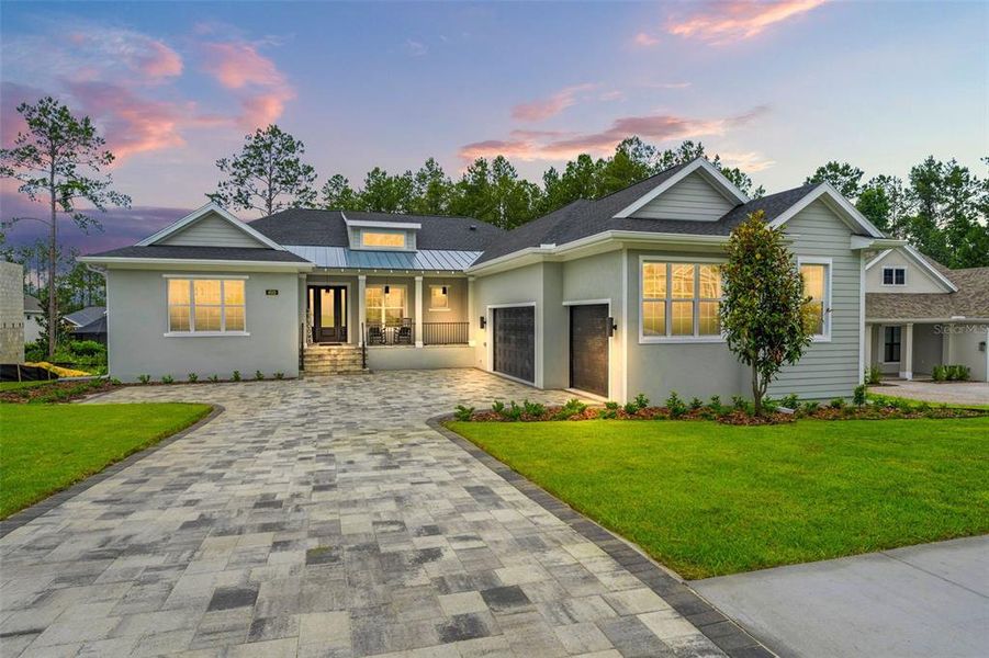 Front exterior of a new home in , Brooksville, FL, highlighting curb appeal (Image 2). Front exterior of a new home in , Brooksville, FL, highlighting curb appeal (Image 2).