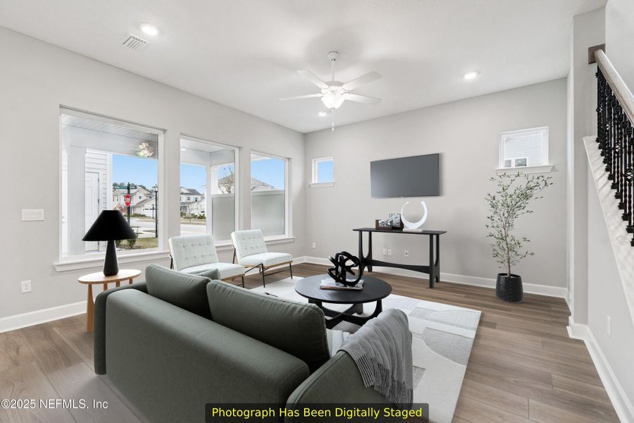 Furnished interior view inside a new home in Seabrook Village 50’ Rear Entry, Nocatee (Image 18).