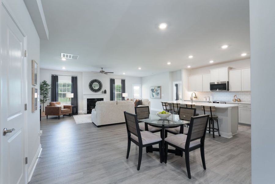 Furnished interior view inside a new home in Harvest Creek, Nashville (Image 7). Furnished interior view inside a new home in Harvest Creek, Nashville (Image 7).
