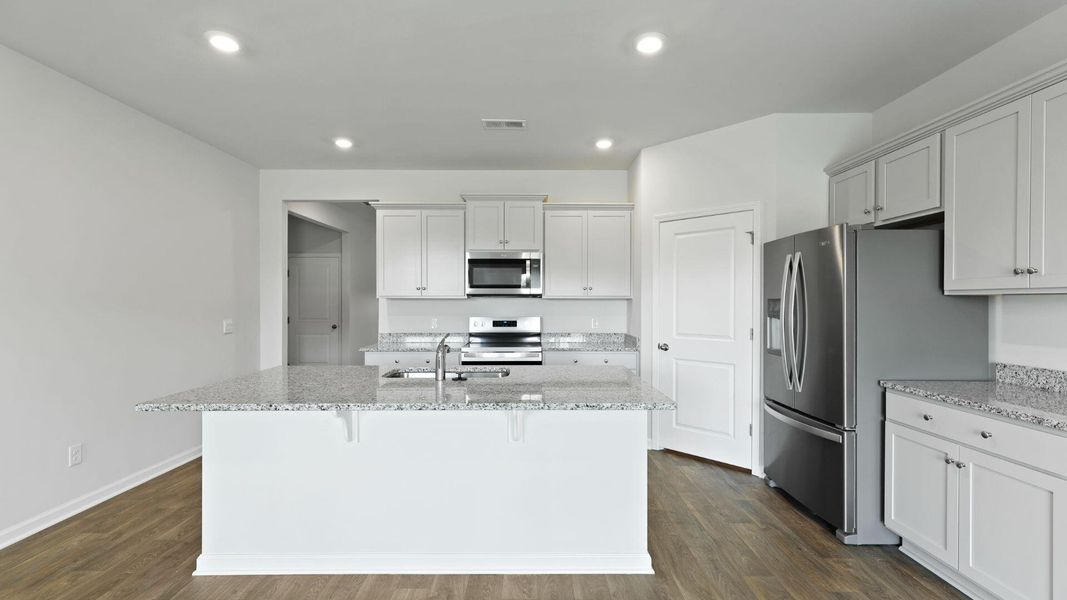 Furnished interior view inside a new home in Center Pointe, Santee (Image 6). Furnished interior view inside a new home in Center Pointe, Santee (Image 6).
