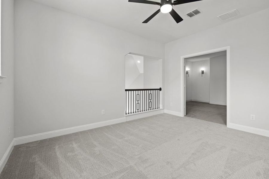 Representative unfurnished interior of a home built from the Bradley by Landon Homes in East Village - Classic Series, Frisco (Image 65). Representative unfurnished interior of a home built from the Bradley by Landon Homes in East Village - Classic Series, Frisco (Image 65).