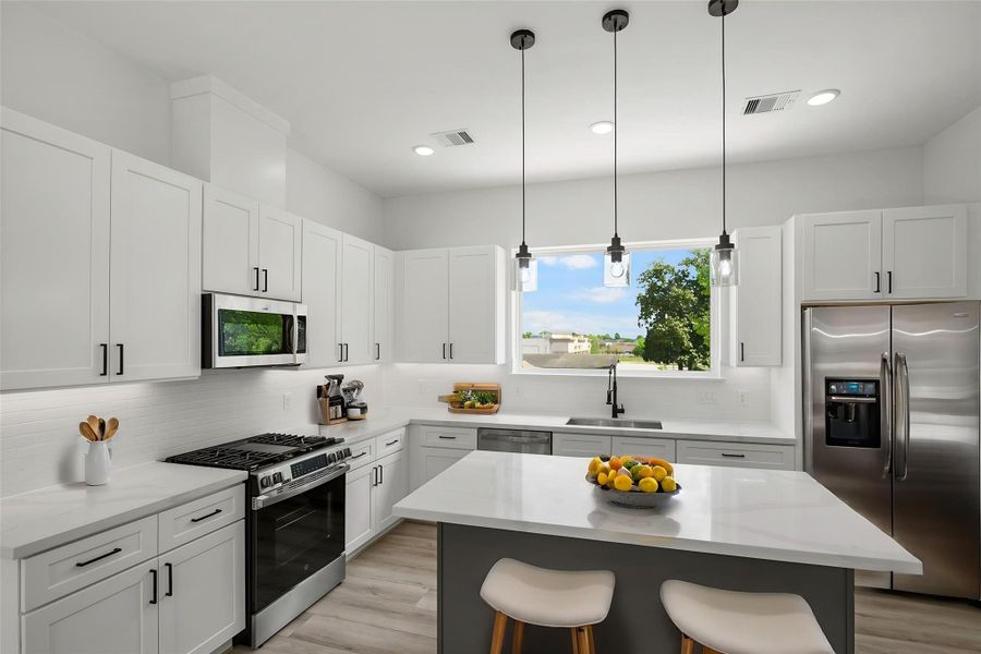 DIGITALLY STAGED Kitchen Area