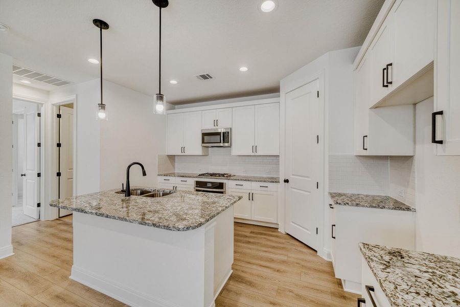 Furnished interior view inside a new home in , Buda (Image 8).