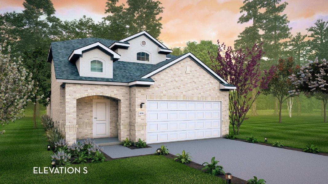 Representative exterior photo of a completed home built from the Mesquite by CastleRock Communities in Westridge, McKinney, TX (Image 17). Representative exterior photo of a completed home built from the Mesquite by CastleRock Communities in Westridge, McKinney, TX (Image 17).