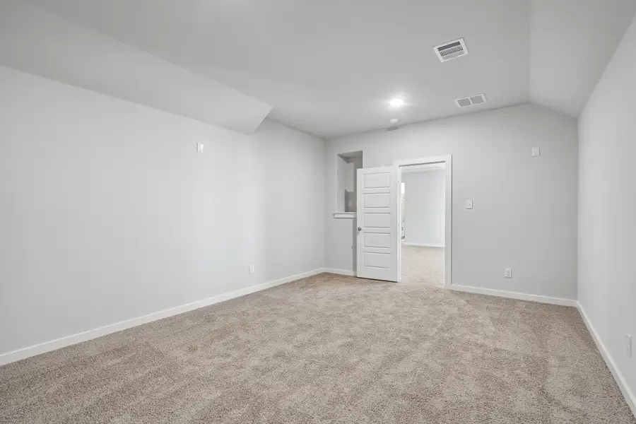 Media Room in the Wimbledon home plan by Trophy Signature Homes