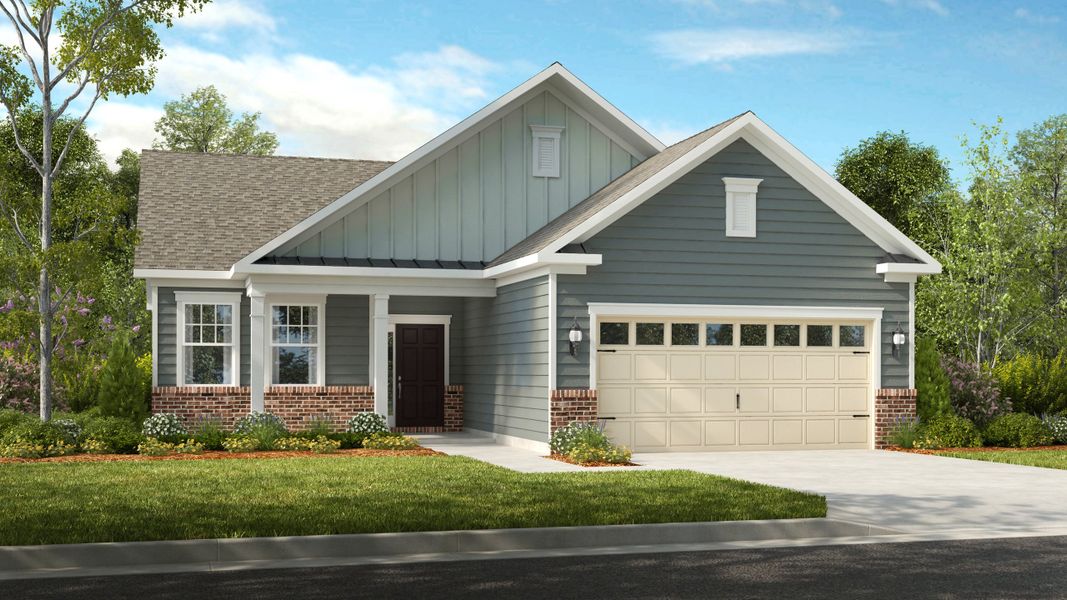 Representative exterior photo of a completed home built from the Bali by Taylor Morrison in Esplanade at Northgate, Indian Trail, NC (Image 13).