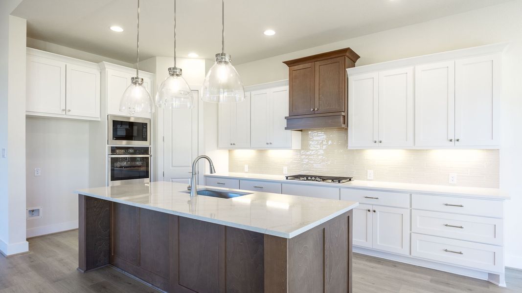 Furnished interior view inside a new home in Eldorado At Santa Rita Ranch 60', Liberty Hill (Image 5).