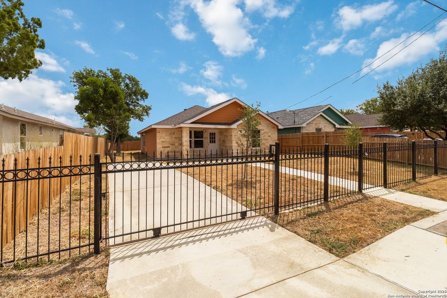 Front exterior of a new home in , San Antonio, TX, highlighting curb appeal (Image 17).
