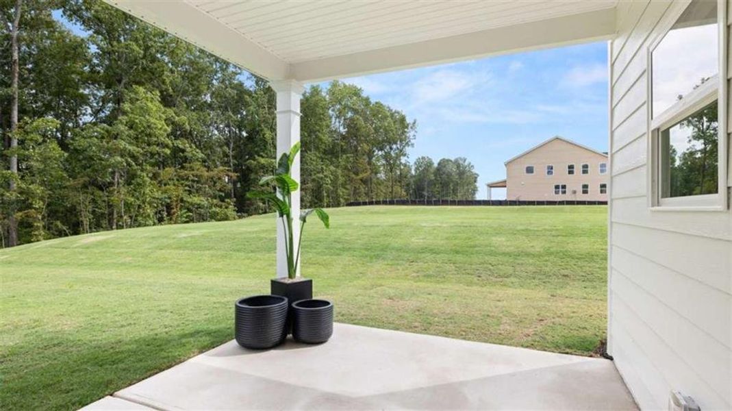 Exterior details and patio area of a home in Heritage Pointe, Senoia (Image 26).