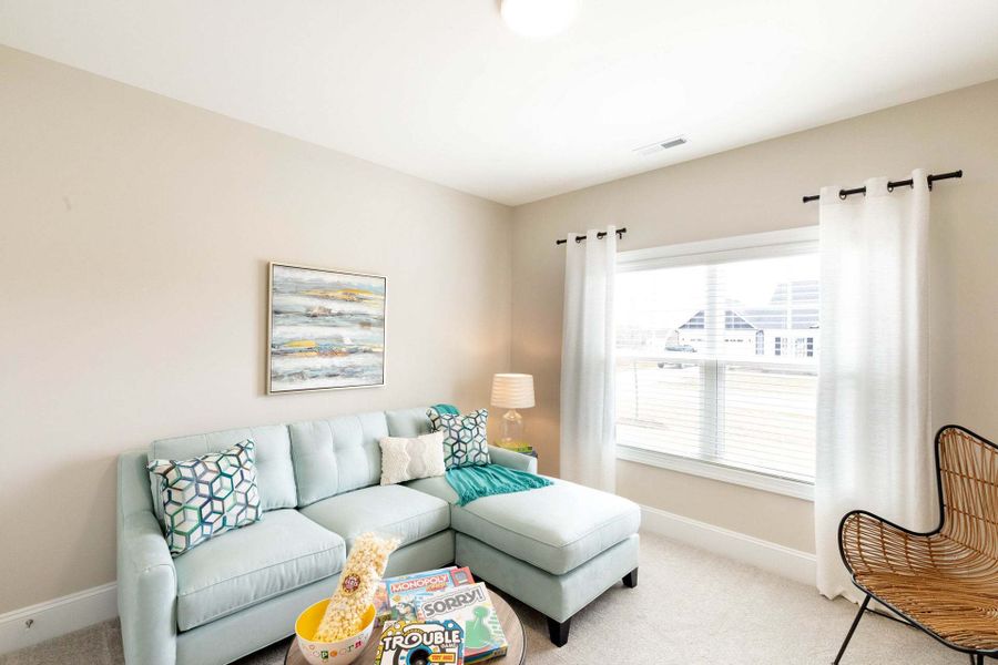 Representative furnished interior of a home built from the Carver by Caviness & Cates Communities in Maggie Way, Wendell (Image 126).