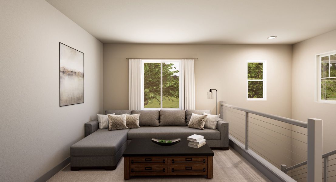 Representative furnished interior of a home built from the 4035 by Tri Pointe Homes in Reunion, Commerce City (Image 9). Representative furnished interior of a home built from the 4035 by Tri Pointe Homes in Reunion, Commerce City (Image 9).