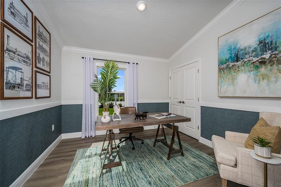 Furnished interior view inside a new home in Pasadena Landing, Wesley Chapel (Image 20).