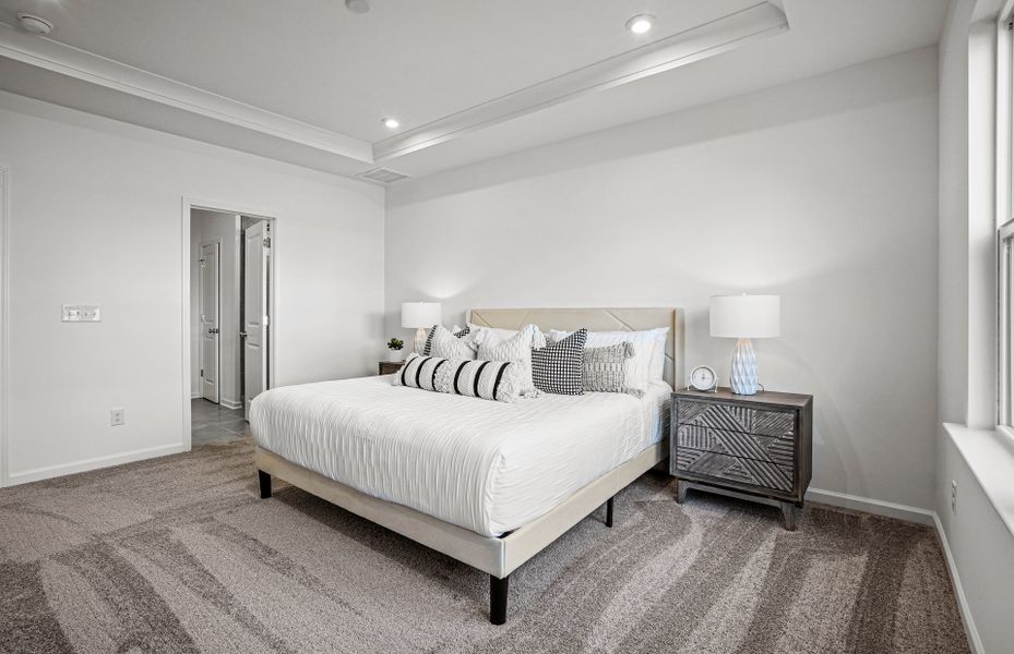 Furnished interior view inside a new home in Parkside Crossing, Charlotte (Image 27).