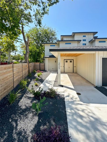 Exterior details and patio area of a home in , Austin (Image 21).